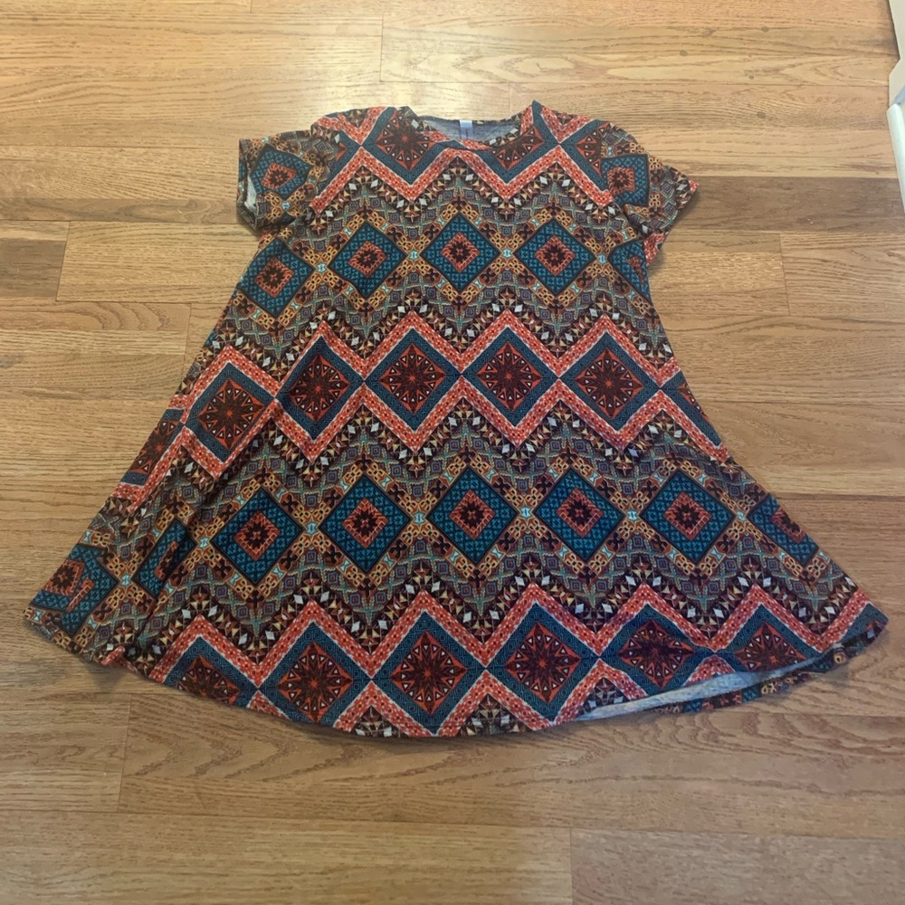 Patterned Mini Boho Dress